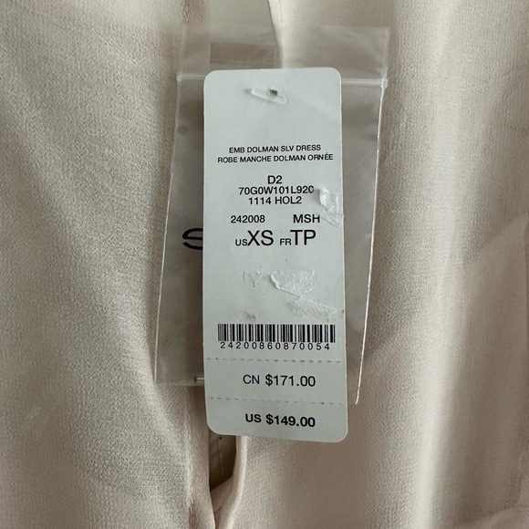 NWT Bebe Mini Dress Sequin Dolman Sleeve Cocktail Holiday Party Clubwear Date XS - Picture 8 of 8